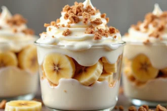 Recipe Whipped Cream Dessert and 2 banana.