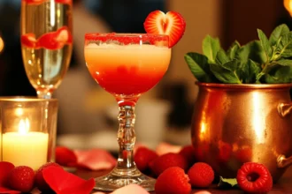 "Find 12 irresistible Valentine’s Day cocktail recipes to make your celebration extra special. Perfect cocktails for a romantic toast!"